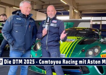 MOTOR TV22: Teamchef Kris Nissen mit Aston Martin und Comtoyou Racing beim DTM Test in Oschersleben