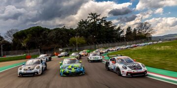 Bei sechs DTM-Events sehen die Zuschauer den Porsche Sixt Carrera Cup Deutschland (Foto: Porsche)