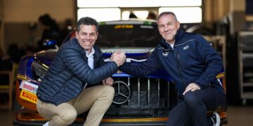 Michael Strohmenger (Geschäftsführer von CineStar) und Thomas Voss (ADAC Motorsportchef)