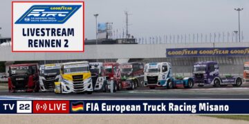 🇩🇪 LIVE Truck Grand Prix Misano: R2 Goodyear FIA European Truck Racing Ch’ship – 17. Mai 2025