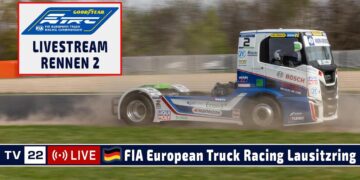 🇩🇪 LIVE Truck Grand Prix Lausitzring: R2 Goodyear FIA European Truck Racing Ch’ship – 24. Mai 2025