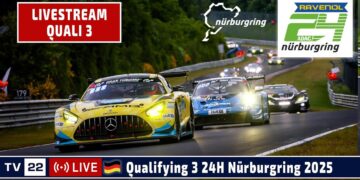 🇩🇪 LIVE Qualifying 3 ADAC RAVENOL 24H Nürburgring Freitag 2025 – Das größte Autorennen der Welt