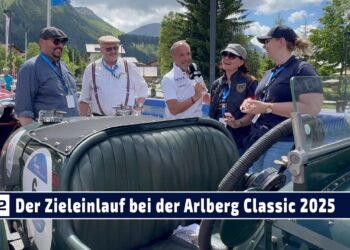 MOTOR TV22: Der Zieleinlauf in Lech bei der Arlberg Classic Car Rally 2025