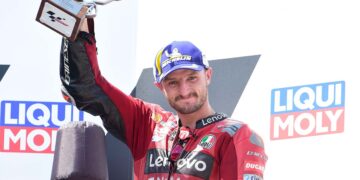 Im Jahr 2022 feierte der „Aussie“ mit Rang drei sein bestes MotoGP-Ergebnis auf dem Sachsenring (Foto: Red Bull Content Pool)