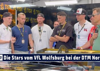 MOTOR TV22: Die Fussballstars vom VfL Wolfsburg beim Liqui Moly Lamborghini von Luca Engstler