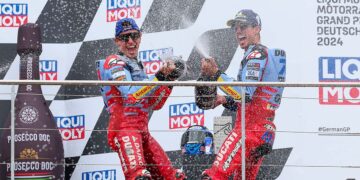 Marc und Alex Marquez freuen sich auf den Sachsenring (l-r)