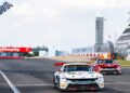 Der Ford Mustang GT3 #1 des Haupt Racing Teams gewinnt das Sonntagsrennen am Nürburgring