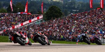 Auf dem Sachsenring kämpfen die MotoGP-Stars vom 10. bis 12. Juli um den deutschen Grand Prix Sieg