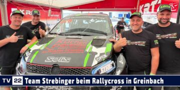MOTOR TV22: Josef Strebinger mit seinem VW Polo und seinem Team beim Rallycross in Greinbach 2025