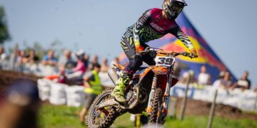 Roan Van de Moosdijk kontrollierte das Samstagsrennen beim ADAC MX Masters in Gaildorf