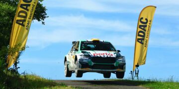 Marijan Griebel und Ella Kremer peilen bei der ADAC Saarland-Pfalz Rallye den nächsten Sieg an