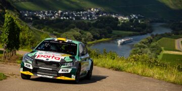 Marijan Griebel und Co-Pilotin Ella Kremer gewannen die Rallye ADAC Mittelrhein souverän