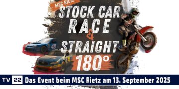 MOTOR TV22: Das erwartet dich beim Stock Car Race & Straight 180° beim MSC Rietz am 13.09.2025