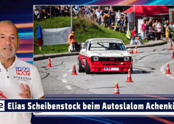MOTOR TV22: Elias Scheibenstock wird 2. mit dem Opel Kadett Gerent beim Autoslalom Achenkirch