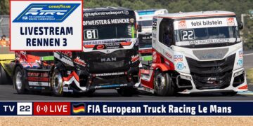 🇩🇪 LIVE Truck Grand Prix Le Mans: R3 Goodyear FIA European Truck Racing Ch’ship – 21.09.2025