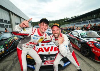 Philipp Gogollok (li.) und Hendrik Still gewannen auf dem Red Bull Ring