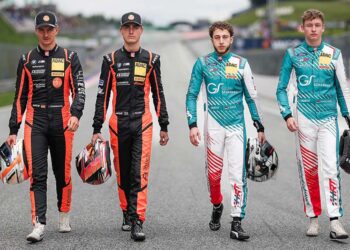 Die vier Anwärter auf den Fahrertitel im ADAC GT Masters