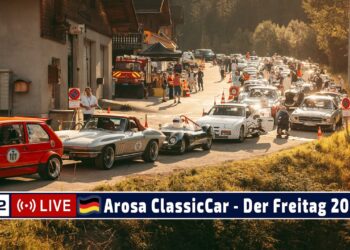 🇩🇪 LIVE Arosa ClassicCar – Die Trainingsläufe am Freitag 2025