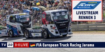 🇩🇪 LIVE Truck Grand Prix Jarana: R3 Goodyear FIA European Truck Racing Ch’ship – 05.10.2025