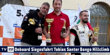 MOTOR TV22: Die Siegesfahrt im VW Golf 1 STW von Tobias Santer  5. Bongo Hillclimb Monsters 2025