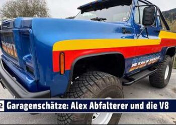 Garagenschätze: Alex Abfalters Liebe zum V8 – Dodge RAM,  Jeep Wrangler, Chevy Pickup bis Bigfoot