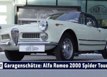Garagenschätze: Alfa Romeo 2000 Spider Touring bei Jensen Classics by Unterberger