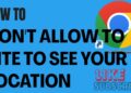How To Don’T Allow To Site To See Your Location #chrome  #chromeupdate