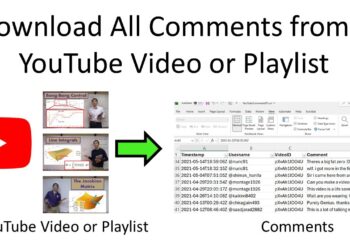 Download All Comments from a YouTube Video or Playlist