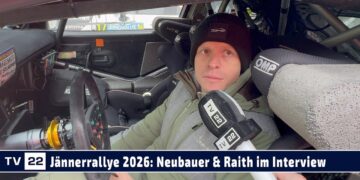 MOTOR TV22: Hermann Neubauer & Kevin Raith in Interview bei der Jännerrallye 2026