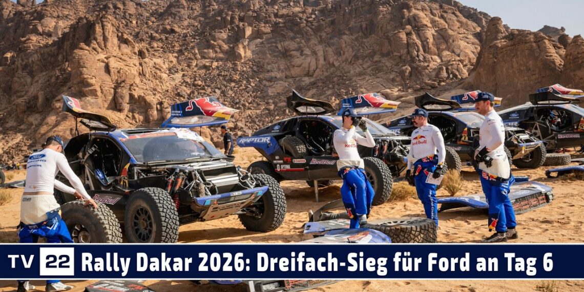 Rallye Dakar 2026: KTM vorn bei den Bikes, Ford räumt bei den Autos ab