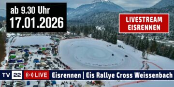 🇩🇪 LIVE:  Eis Rallye Cross | Eisrennen Weissenbach 17. Jänner 2026 ab 09:30 Uhr