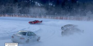 MOTOR TV22: Der erste Lauf der Autos beim Eis Rallye Cross | Eisrennen Weissenbach 17.01.2026