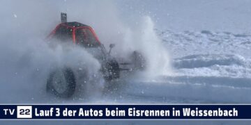 MOTOR TV22: Die dritten Läufe der Autos beim Eis Rallye Cross | Eisrennen Weissenbach 17.01.2026