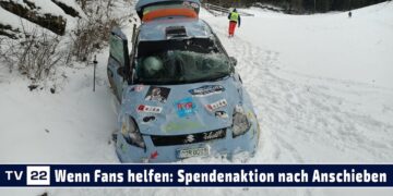 MOTOR TV22: 8-facher Überschlag bei der Jännerrallye | Fans helfen nach Totalschaden