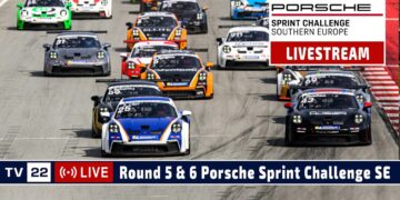 LIVE: Porsche Sprint Challenge Valencia Race 5 & 6 Sport & Club Division – 21.02.2026