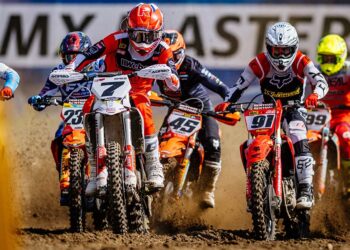 Am Osterwochenende startet die neue ADAC MX Masters-Saison in Grevenbroich. Max Spies (7) ist einer der Favoriten