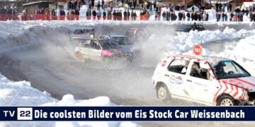MOTOR TV22: Die coolsten Bilder vom Eis Stock Car | Eisrennen Weissenbach 2026
