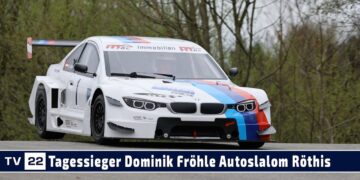 MOTOR TV22: Tagessieger Dominik Fröhle beim Autoslalom Röthis | Vorarlberger Dinovino Automobil Cup