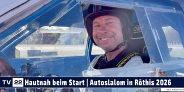 MOTOR TV22: Die Fahrer hautnah beim Start beim Autoslalom Röthis | Dinovino Automobil Cup