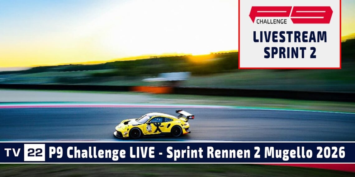 LIVE P9 Challenge Sprint Rennen 2 im Rahmen des Mugello Racing Weekend in Mugello 2026