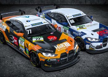 Die beiden BMW von ME Motorsport in der ADAC GT4 Germany (Foto: Berzerkdesign/ME Motorsport)