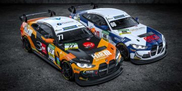 Die beiden BMW von ME Motorsport in der ADAC GT4 Germany (Foto: Berzerkdesign/ME Motorsport)