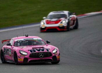 Markantes Pink beim Mercedes-AMG von BWT Mücke Motorsport