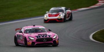 Markantes Pink beim Mercedes-AMG von BWT Mücke Motorsport