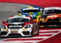 Acht Porsche 718 Cayman GT4 treten auf dem Red Bull Ring an