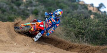Der amtierende MX2-Weltmeister Simon Längenfelder wird beim ADAC MX Masters in Dreetz starten (Foto: JP Acevedo/KTM)
