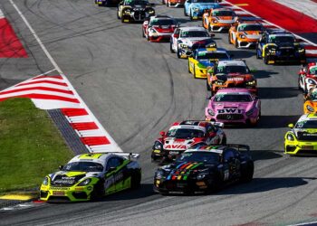 Volles Feld in der ADAC GT4 Germany auf dem Red Bull Ring