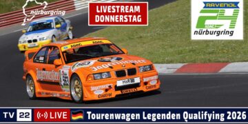 🇩🇪 LIVE Tourenwagen Legenden Qualifying 24h Nürburgring 2026 – Das größte Autorennen der Welt