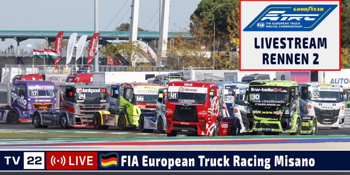 🇩🇪 LIVE Truck Grand Prix Misano: R2 Goodyear FIA European Truck Racing Ch’ship – 30.05.2026