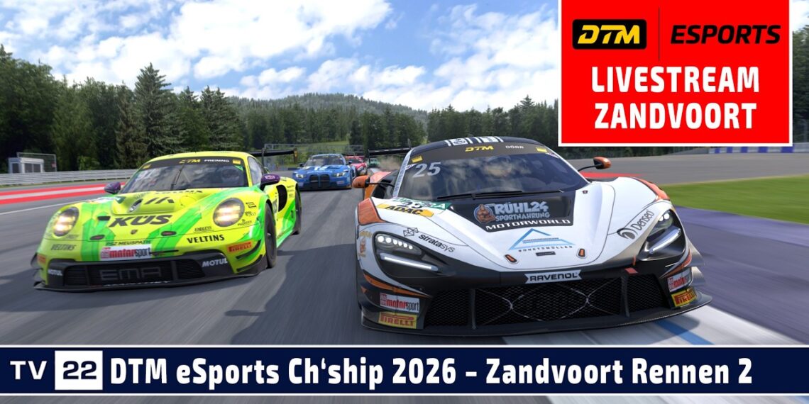 🇩🇪 LIVE DTM Zandvoort Runde 2 | DTM eSports Championship 2026